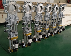 Vanne à lame pneumatique PZ673H-16P en acier inoxydable 304 pour pommades DN50~DN600 - Product Image 5
