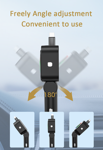 Xe Tiện Ích 2025 FM Transmitter Car Charger 30W/RGB Màu Vòng Ánh Sáng/Có Thể Thu Vào Loại C Cáp 45W Với Bluetooth - Product Image 4