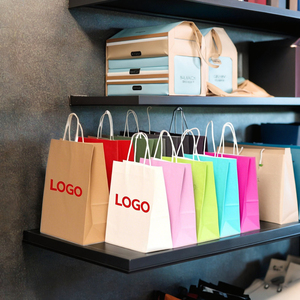 Sacchetto di Carta Kraft Riciclata con Logo Personalizzato e Manico in Corda di Cotone a Prezzo di Fabbrica per Scarpe, Abbigliamento, Intimo, Ottimo Regalo - Product Image 4