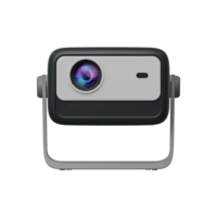 Mini projecteur vidéo LCD LED portable 2026 pour intérieur et extérieur, cinéma maison, mise en miroir sans fil pour smartphone iOS et Android