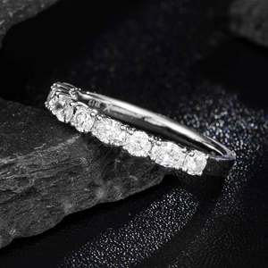 Classic 14K Solid White Gold 0.4ct Round Brilliant Lab Grown Diamond <b>Ring</b> | Round Brilliant Cut Lab Created Diamond Wedding - Product Image 3