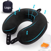 Jiyimei vente en gros mode gonflable U forme Oem/odm voyage cou oreiller pour vol avion voiture bureau dormir confortable idéal