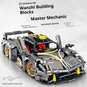 9811 Compatible con <span class=keywords><strong>LEGO</strong></span>, Bloques de Plástico ABS Ecológicos, Escala 1:14, Coche Deportivo Mecánico de Control Remoto Eléctrico para Armar - Product Image 2