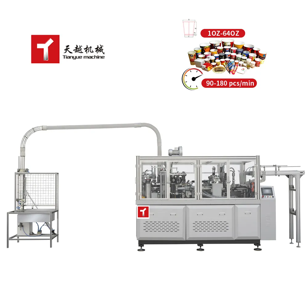 TIANYUE best seller cina fabbricazione completamente automatica tazza di carta per torte macchina per fare produzione