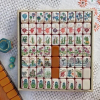 Jeu de Mahjong américain de luxe en acrylique Walk With Me, 165 tuiles, 7 couches