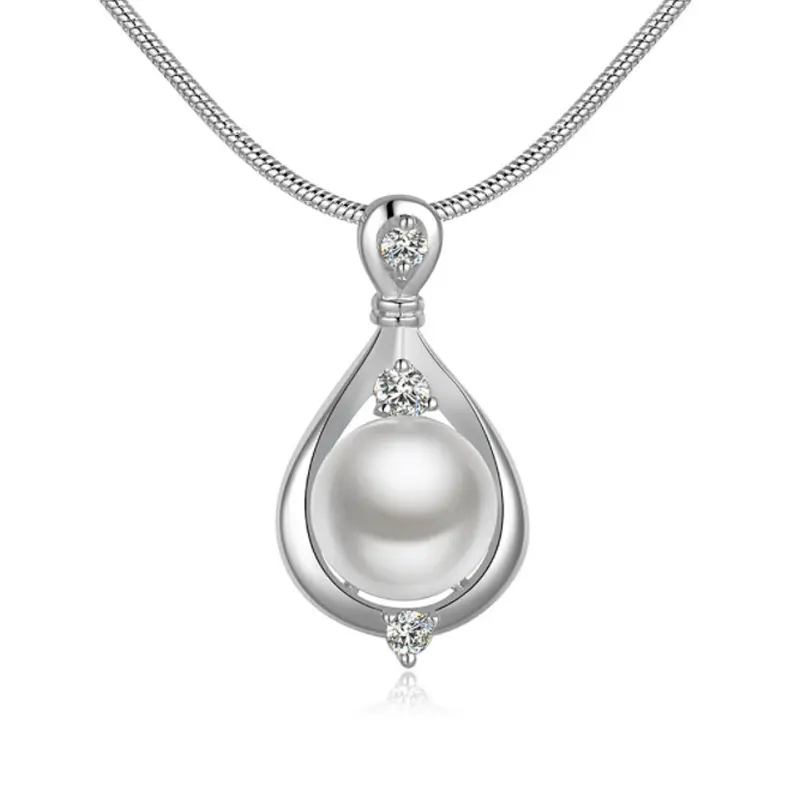 00301-18 europeo y americano eBay express Comercio exterior chapados en plata creativo collar de perlas