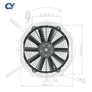 Ventilateur CVC Commercial FZP280/10A-2491C 13V 10,6 Ampères 26V 4,99 Ampères Remplacement pour Bus - Product Image 4