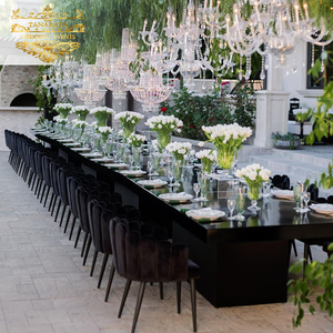 Comedor restaurante terciopelo negro chaise lounge boda sofá silla eventos - Product Image 1