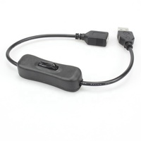 Cable DE DATOS USB 2,0 de PVC estándar con interruptor para PC