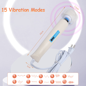 Bestmoon 15 modos de vibración AV varita masajeador vibrador femenino juguetes sexuales AV cuerpo mágico masaje varita vibración juguetes sexuales para mujer - Product Image 3