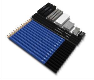 Hete Aanbieding Lage Prijs Professionele Schets- en Tekeningpotloden 26 stuks PVC Etui Verpakt Schetspotloodset voor Kunstenaars en Hobbyisten - Product Image 4