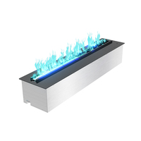 Chimenea Eléctrica Moderna con Atomización Electrónica Integrada, Simulación de Llama 3D, Vapor de Agua, Control Remoto