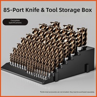 Boîte de rangement rotative pour fraises CNC, organiseur portable en ABS pour forets, gestion d'outils d'atelier
