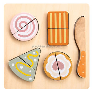 Ensemble de jouets de cuisine en bois pour enfants pour couper les formes d'aliments et de légumes - Product Image 4