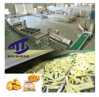 Ligne de production de frites entièrement automatique-Machine de traitement de chips/flocons de pommes de terre à haut rendement et équipement de fabrication de frites