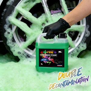 Shampoo pour lavage de voiture en mousse hautement concentré NIKELIANH 1L, vert, rose, jaune, bleu, parfum personnalisable, nettoyage en profondeur, liquide OEM - Product Image 4