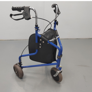 Déambulateur léger à 3 roues pour personnes âgées, aide à la mobilité <span class=keywords><strong>pliable</strong></span> avec sac de rangement, déambulateur médical à hauteur réglable - Product Image 6