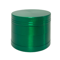 Vente en gros broyeur à fumée rose portable autre main avec logo personnalisé mini broyeur à herbe à tabac en alliage de zinc à 4 couches en métal pour fumer