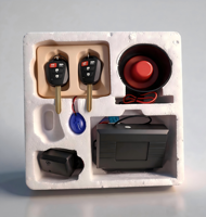 Alarme antivol pour voiture DC12V, verrouillage/déverrouillage à distance, mise en veille automatique silencieuse, mémoire de coupure de courant, portée 80~150m RF 433MHz pour aspirateur électronique