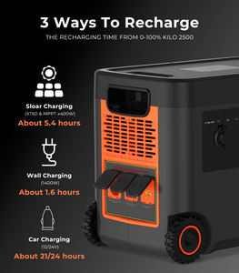हॉट बिक्री के सर्वश्रेष्ठ विक्रेता 2500 ऑल-इन-वन पावर स्टेशन 2kwh जीवन 100w pd वायरलेस चार्जिंग फास्ट चार्ज यू स्टॉक - Product Image 3