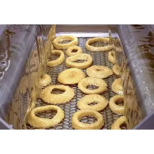 力量供应商定制技术支持SUS304L连续可靠甜甜圈薯条蛋糕网带，用于食品输送机