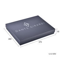 Caja de Regalo Negra de Lujo Personalizada con Tapa y Base, Cajas de Papel de Alta Gama ISO9001, Forro de Esponja, Proveedor de Empaques de Cajas de Regalo de Lujo