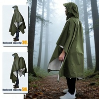Poncho Impermeable con Capucha Personalizado para Adultos, Ligero, para Hombres y Mujeres, Reutilizable, para Emergencias al Aire Libre