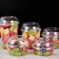 Hoge snelheid automatische plastic vacuümvormapparaat voor PP PS PET bekers met deksels, geschikt voor de productie van melk, sap en desserts.
