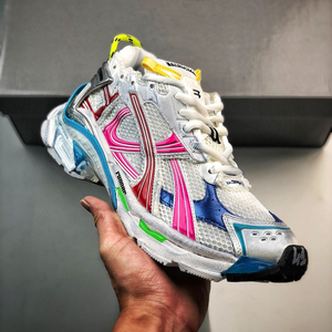 Sneaker di Lusso Firmate di Alta Qualità Originali Balenciaga Runner 7.5 3XL Track 3 LED <span class=keywords><strong>Scarpe</strong></span> Casual da Uomo e Donna Effetto Sporco - Product Image 1