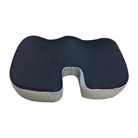 Coussin orthopédique en mousse à mémoire de forme WJ-194 avec logo personnalisé, idéal pour chaise de bureau et de maison, avec housse amovible
