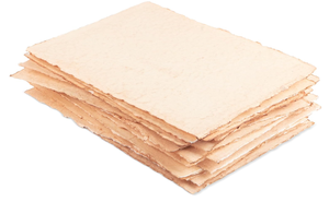 Papel artesanal biodegradable hecho a mano de 4x6 pulgadas 300 GSM con borde cubierto revestimiento de PE áspero/texturizado para invitaciones de boda - Product Image 2