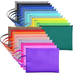 waterproof portable stationery bag A4 zipper file Bags oxford pouch bags multipurpose document file holder for school office