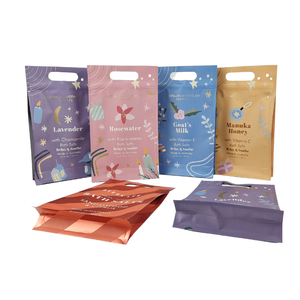 <span class=keywords><strong>Sachet</strong></span> <span class=keywords><strong>de</strong></span> <span class=keywords><strong>sel</strong></span> en plastique écologique sacs en papier kraft zip-lock petits quantité minimale <span class=keywords><strong>de</strong></span> commande pour la nourriture ou le gommage du corps - Product Image 6