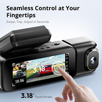 Cámara para Auto Botslab 3CH 4K con Pantalla Táctil de 3.18'', Lente Dual, Grabación en Bucle, Visión Nocturna, GPS, WiFi 5.8GHz, Control por Aplicación, Sensor G