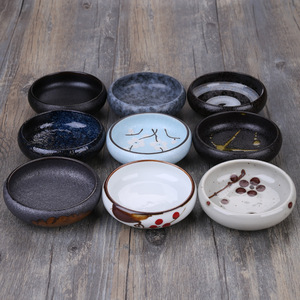 Sauce soja Rond Porcelaine Sauce Plat En Gros Noir Blanc Terre Cuite Assaisonnement Plats Sushi <span class=keywords><strong>Moutarde</strong></span> Apéritif Trempette Bol - Product Image 2