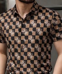 Polo de manga corta con cuello de golf para hombre, tejido de punto, patrón 3D - Product Image 2