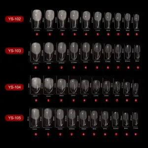 Оптовая продажа с завода, лучший продавец, закрывающие ногти с полным покрытием, новинка, макс. длинный тонкий мягкий Типсы для ногтей - Product Image 5