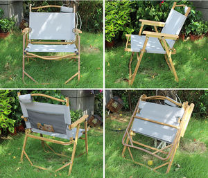 Silla Plegable Portátil para Exteriores, Ligera, con Marco de Aluminio, Reclinable, para Campamento - Product Image 2