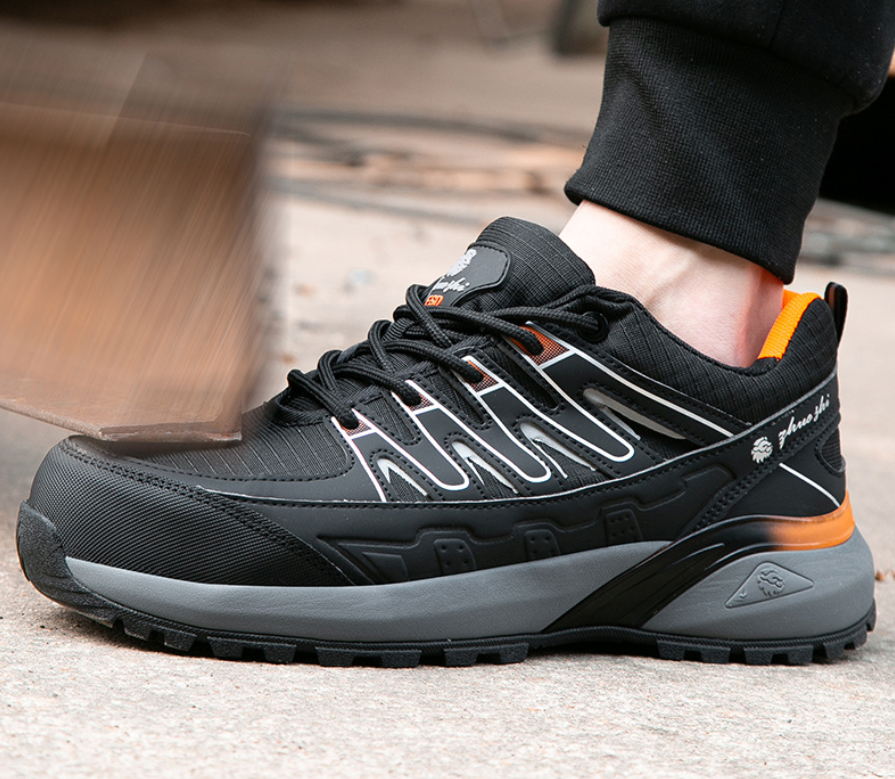 Lightweight Leather Safety Shoes Men Composite Toe Kevlar Midsole Anti ...