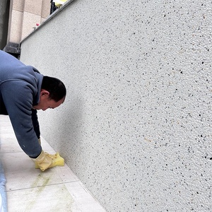 Peinture murale décorative robuste gris blanc effet pierre, revêtement acrylique extérieur pour sols - Product Image 2