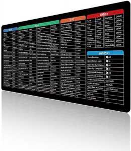 Tappetino per Mouse Personalizzato Impermeabile con Scorciatoie Excel, Antiscivolo con Bordi Cuciti, Extra Large XXL per PC e Ufficio - Product Image 3