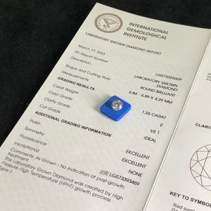 Diamantes Sintéticos Certificados por IGI, Creados en Laboratorio, de 0.3 a 10 Quilates, DEF CVD, Diamante HPHT, Forma Redonda - Product Image 4