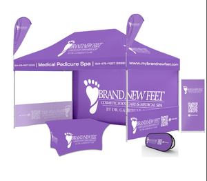 Gazebo Luar Ruangan Aluminium Oxford Lapis Ganda yang Dapat Disesuaikan 3x3 10x10, Tenda Pameran Dagang untuk Iklan dan Acara Olahraga - Product Image 1