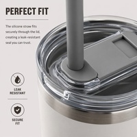 Pailles à jus réutilisables en silicone de qualité alimentaire, découpées sur mesure pour gobelet Stanley 40oz et bouteille de vin, pailles flexibles