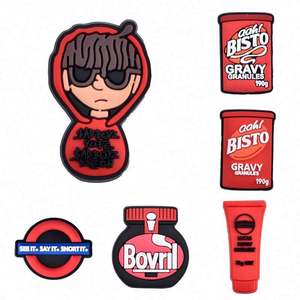 Vente en gros de breloques pour chaussures en PVC souple pas cher Cartoon Drink Cup Snack Sandals Australian Fast Food Clog Accessories - Product Image 4