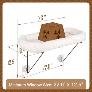 Di lusso di alta qualità del gatto finestra amaca all'ingrosso di dimensioni personalizzate per interni amaca appeso letto per gattino - Product Image 5