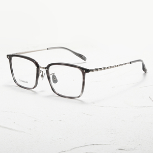 Titanium Rectangle Full Rim <b>Eyeglasses</b> Solid Color Unisex Anti-Uv Vision Correction <b>Frames</b> for Adults All Face Shapes - Product Image 2