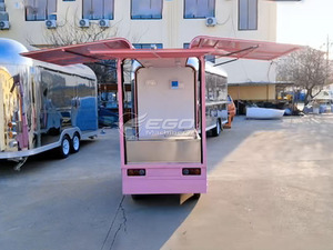 รถสามล้อไฟฟ้าขายอาหารและเครื่องดื่มแบบพิเศษ รถขายขนม ไอศกรีม กาแฟ - Product Image 4