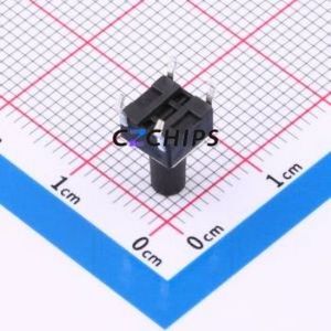 BX-TS-26-6610CJ Tactile Switch Through hole-4P,6x6mm Switch Single Pole Single Throw Round Button 2.6N Through Hole - Product Image 2