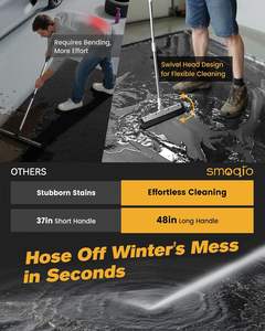 Tapis de garage, tapis de confinement pour sous la voiture avec bord surélevé, imperméable, antidérapant, PVC robuste pour le sol contre la <span class=keywords><strong>neige</strong></span> - Product Image 4